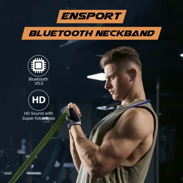 EnSport Bluetooth NeckBand EVM-NB-027 BLUE - Image 2