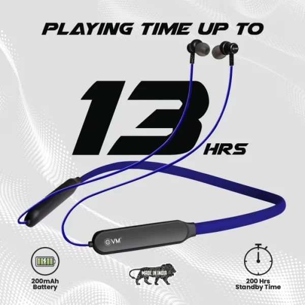EnSport Bluetooth NeckBand EVM-NB-027 BLUE - Image 3
