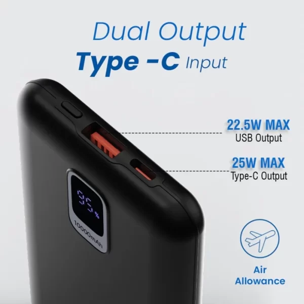 EnNano Pro 10 Power Bank 10000mAh (EVM P0407) BLACK - Image 5