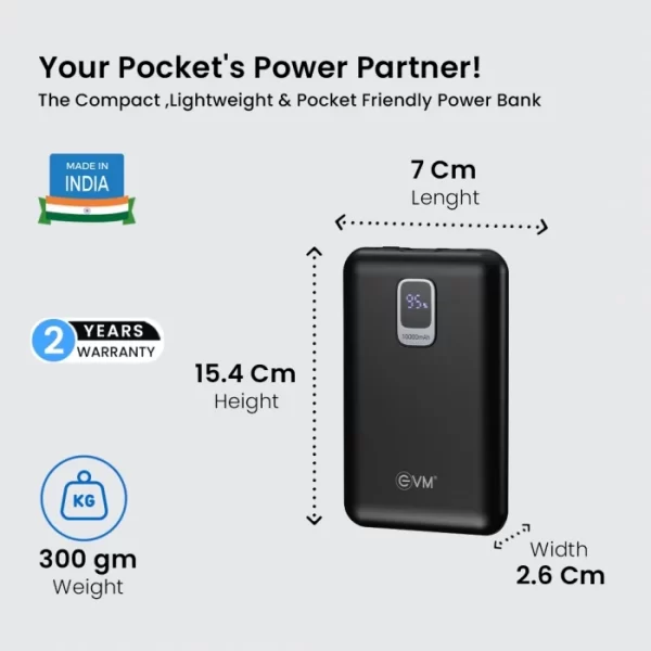 EnNano Pro 10 Power Bank 10000mAh (EVM P0407) BLACK - Image 6
