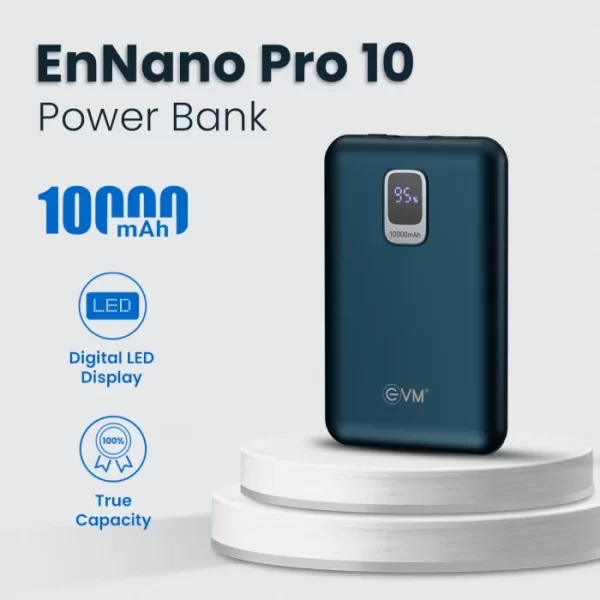 EnNano Pro 10 Power Bank 10000mAh (EVM P0407) BLUE - Image 2