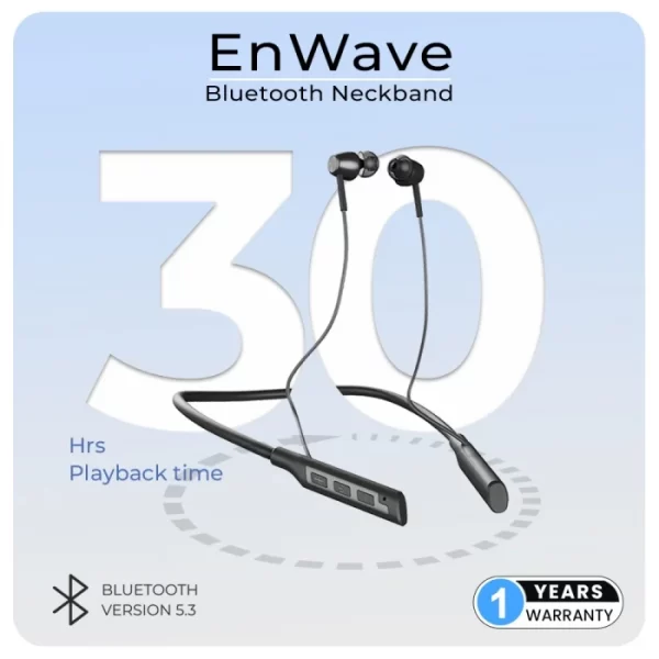 EnWave Bluetooth Neckband (EVM-NB-028) BLACK - Image 2