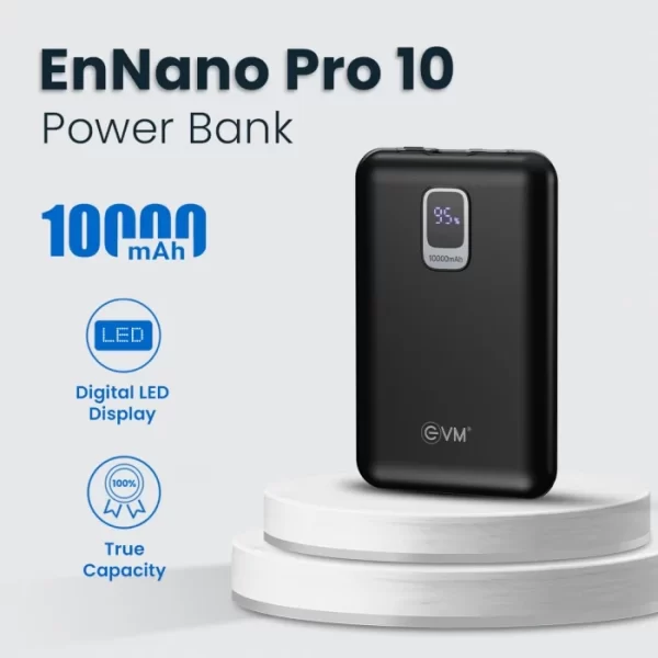EnNano Pro 10 Power Bank 10000mAh (EVM P0407) BLACK - Image 2