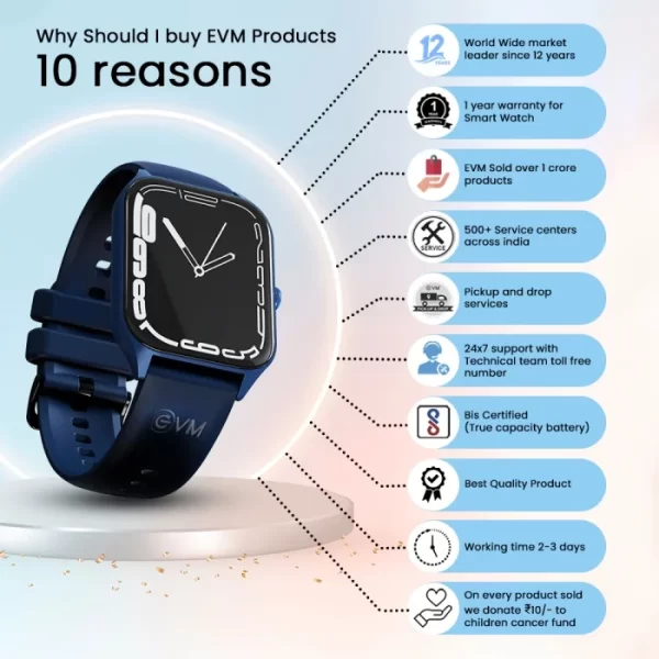 EnWrist Smart Watch EVM-SW-01BLUE - Image 7
